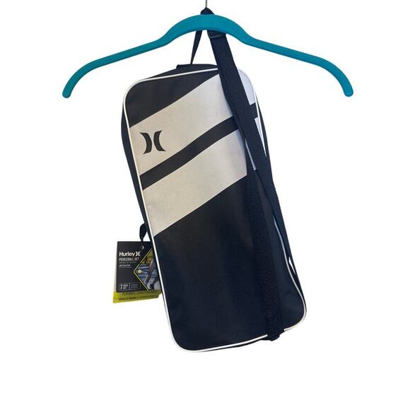 Hurley 7 Piece Pickleball Set Black and White with Yellow Balls - Picture 5 of 9